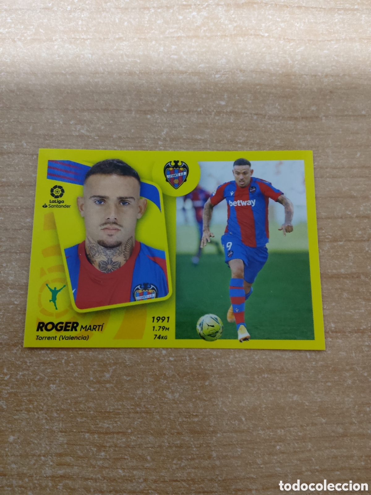 Cromos de f&uacute;tbol: 20 ROGER LEVANTE LIGA ESTE 2021 2022