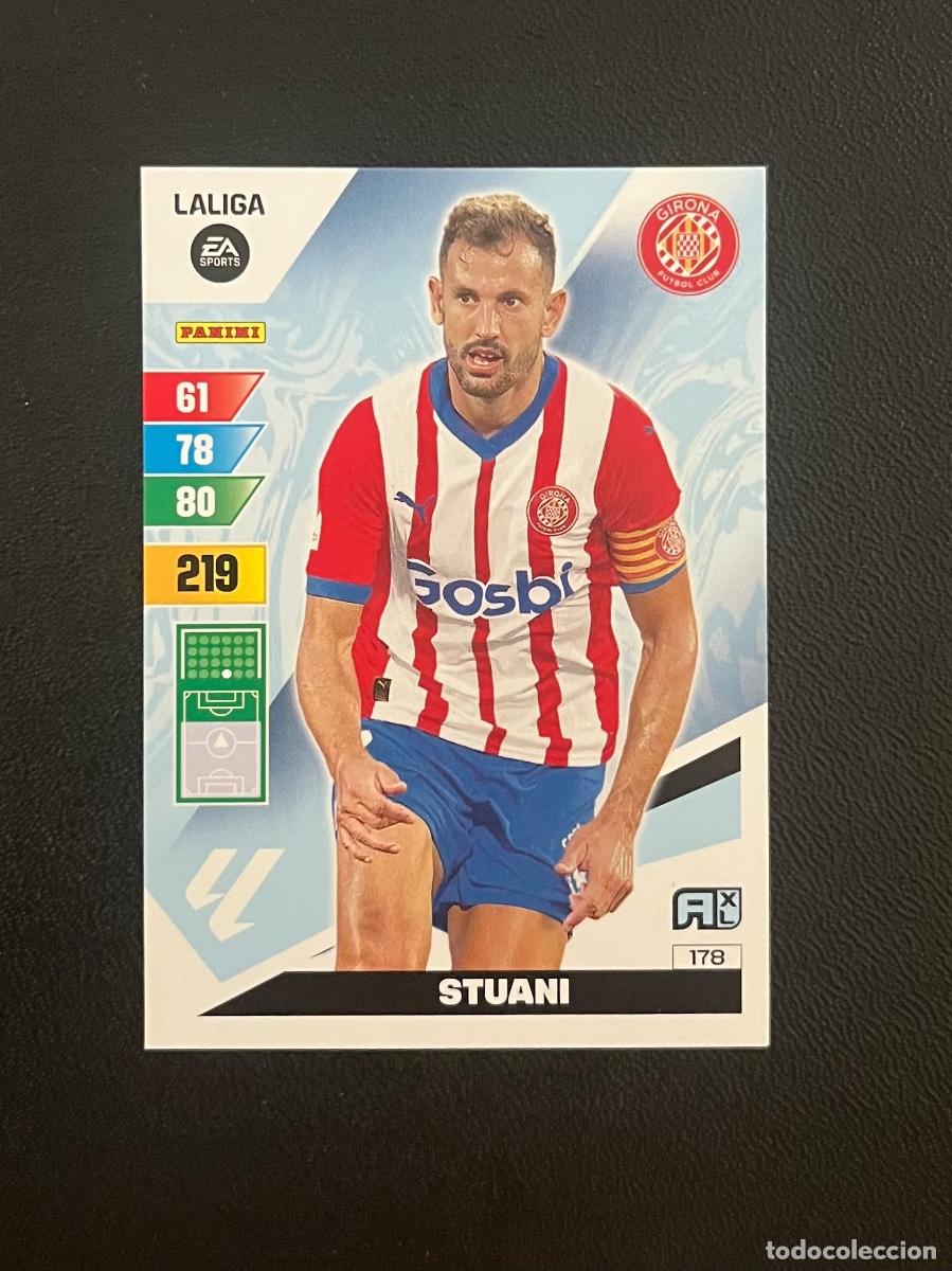 Cromos de f&uacute;tbol: 178 STUANI GIRONA FC ADRENALYN 2023 2024 PANINI CROMO LA LIGA 23 24