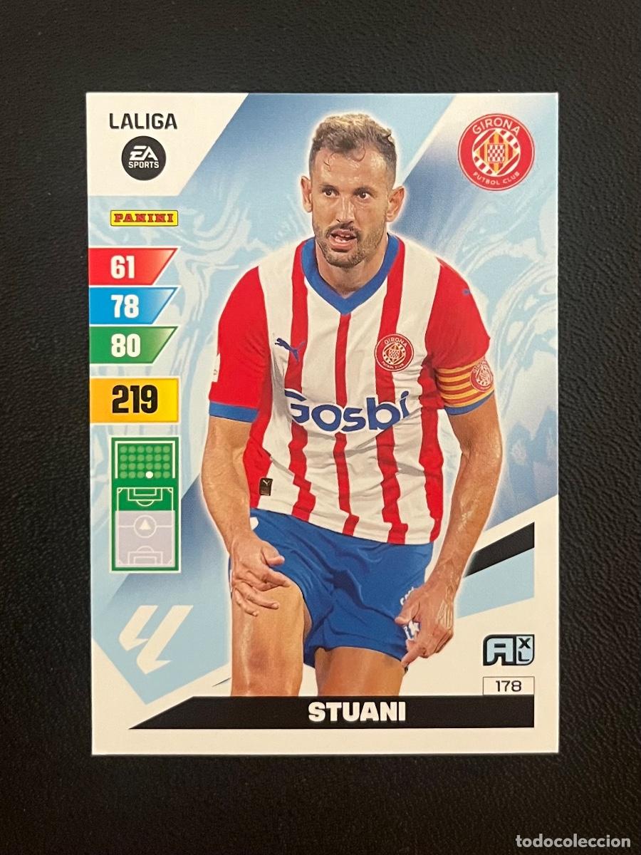 Cromos de f&uacute;tbol: 178 STUANI GIRONA FC ADRENALYN 2023 2024 PANINI CROMO LA LIGA 23 24