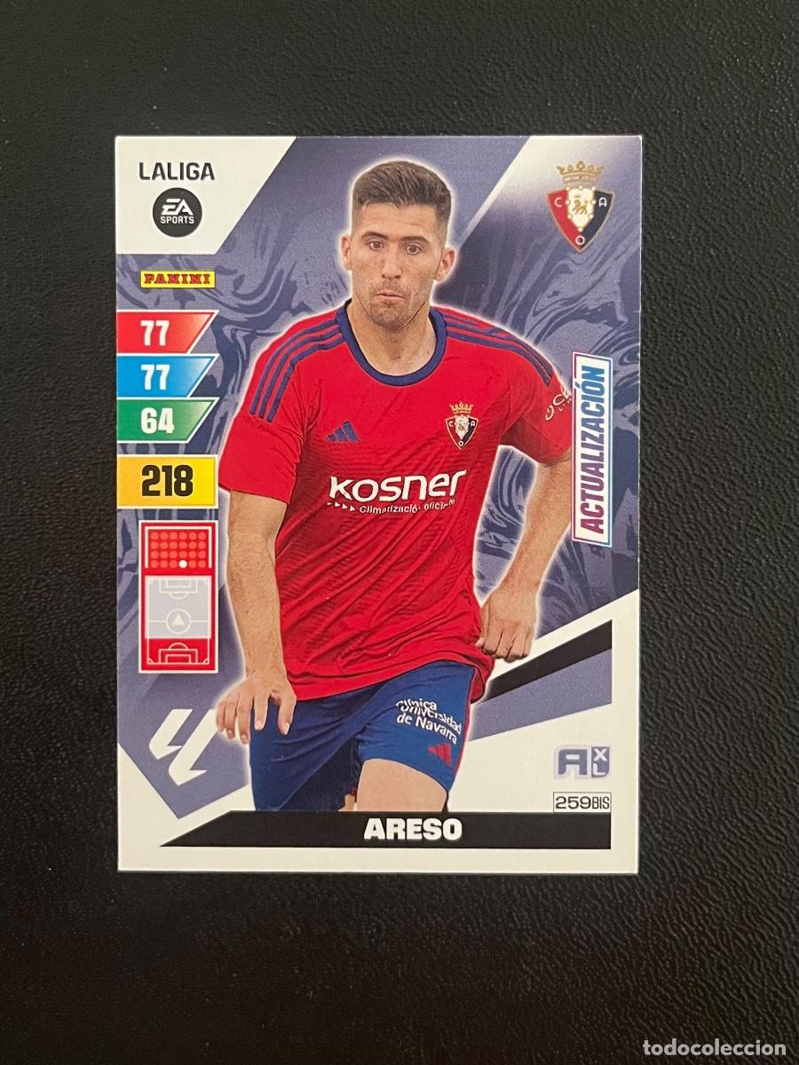 Cromos de f&uacute;tbol: 259 BIS ARESO CA OSASUNA ACTUALIZACI&Oacute;N ADRENALYN 2023 2024 PANINI CROMO LA LIGA 23 24