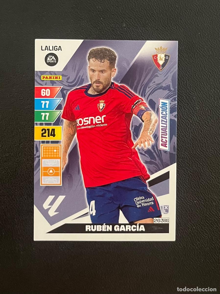 Cromos de f&uacute;tbol: 263 BIS RUB&Eacute;N GARC&Iacute;A CA OSASUNA ACTUALIZACI&Oacute;N ADRENALYN 2023 2024 PANINI CROMO LA LIGA 23 24