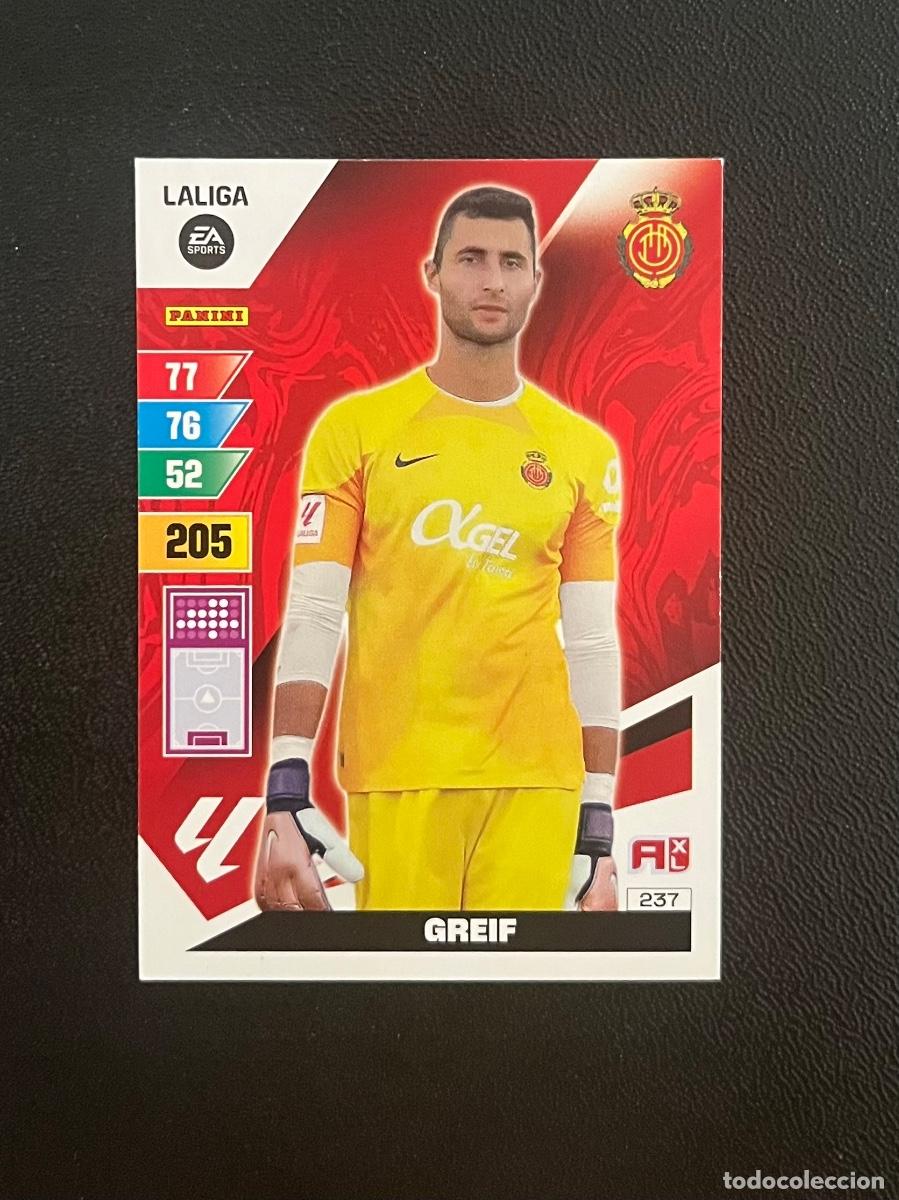 Cromos de f&uacute;tbol: 237 GREIF RCD MALLORCA ADRENALYN 2023 2024 PANINI CROMO LA LIGA 23 24