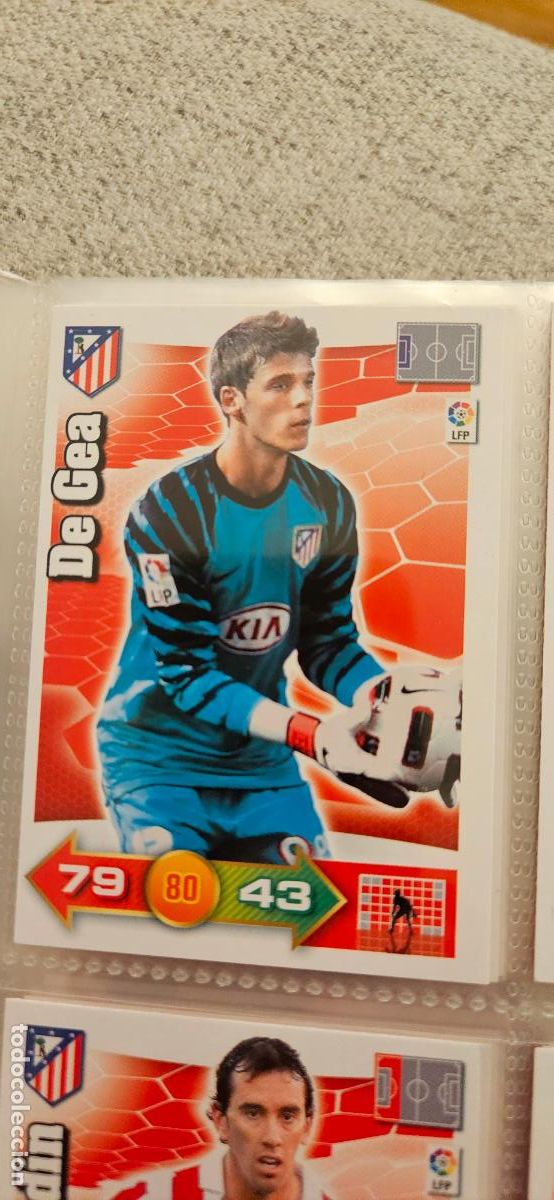 Cromos de f&uacute;tbol: 37. De Gea (Atletico Madrid) adrenalyn 2010 2011 10 11 trading card