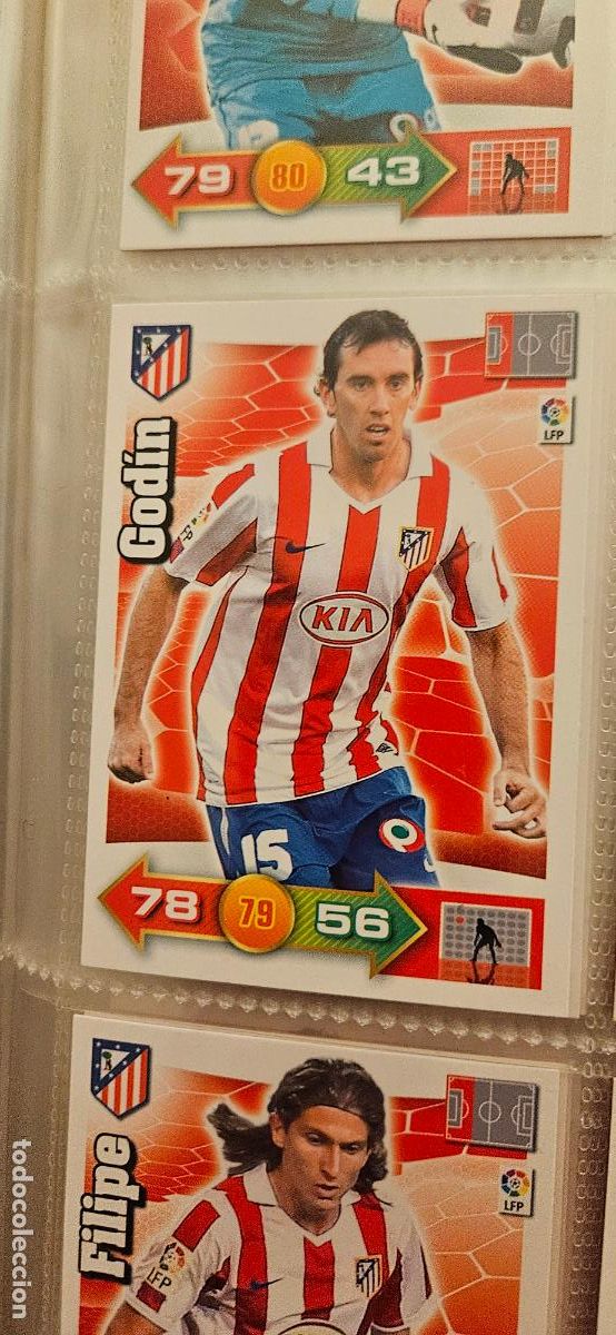 Cromos de f&uacute;tbol: 40. Godin (Atletico Madrid) adrenalyn 2010 2011 10 11 trading card