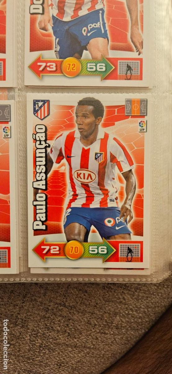 Cromos de f&uacute;tbol: 45. Paulo Assuncao (Atletico Madrid) adrenalyn 2010 2011 10 11 trading card