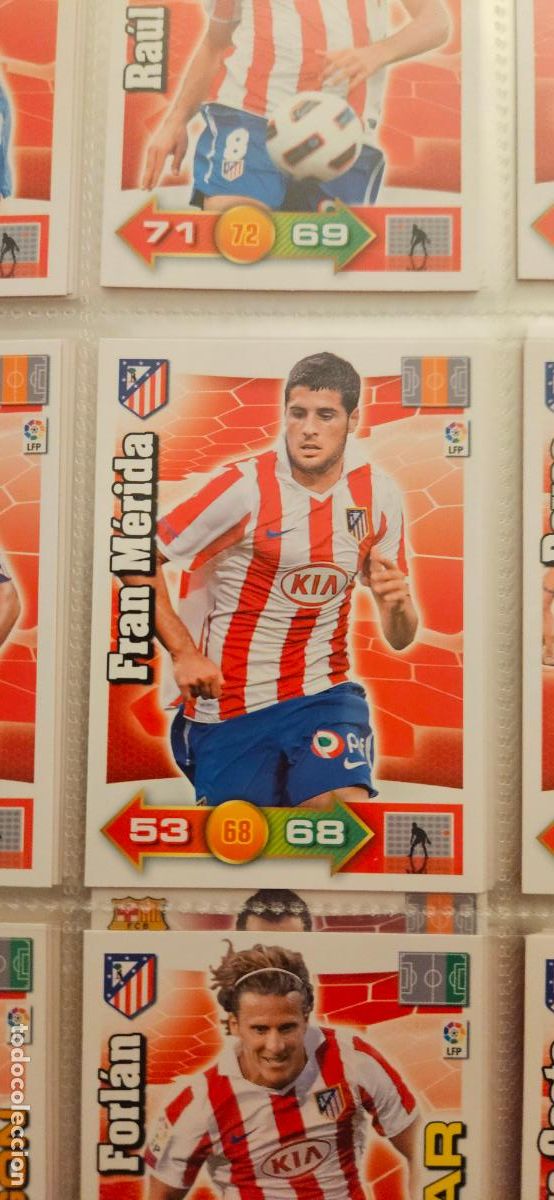 Cromos de f&uacute;tbol: 50. Fran Merida (Atletico Madrid) adrenalyn 2010 2011 10 11 trading card