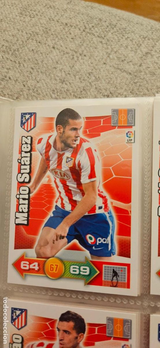 Cromos de f&uacute;tbol: 46. Mario Suarez (Atletico Madrid) adrenalyn 2010 2011 10 11 trading card