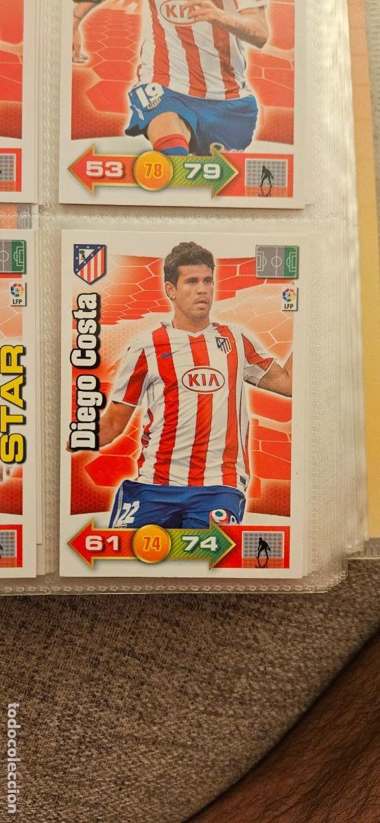 Cromos de f&uacute;tbol: 54. Diego Costa (Atletico Madrid) adrenalyn 2010 2011 10 11 trading card