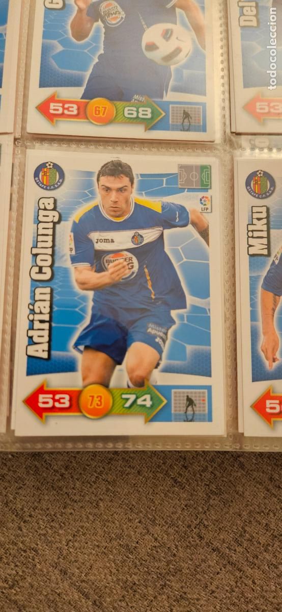 Fu&szlig;ball-Sticker: 125. Adrian Colunga (Getafe C.F.) adrenalyn 2010 2011 10 11 trading card