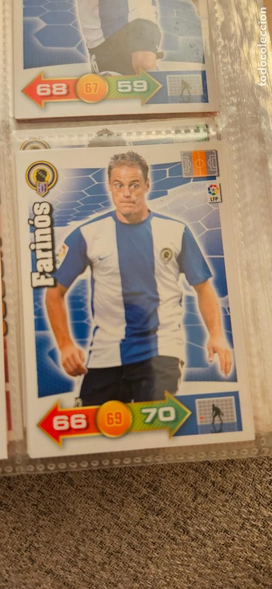 Fu&szlig;ball-Sticker: 135. Farinos (Hercules C.F.) adrenalyn 2010 2011 10 11 trading card