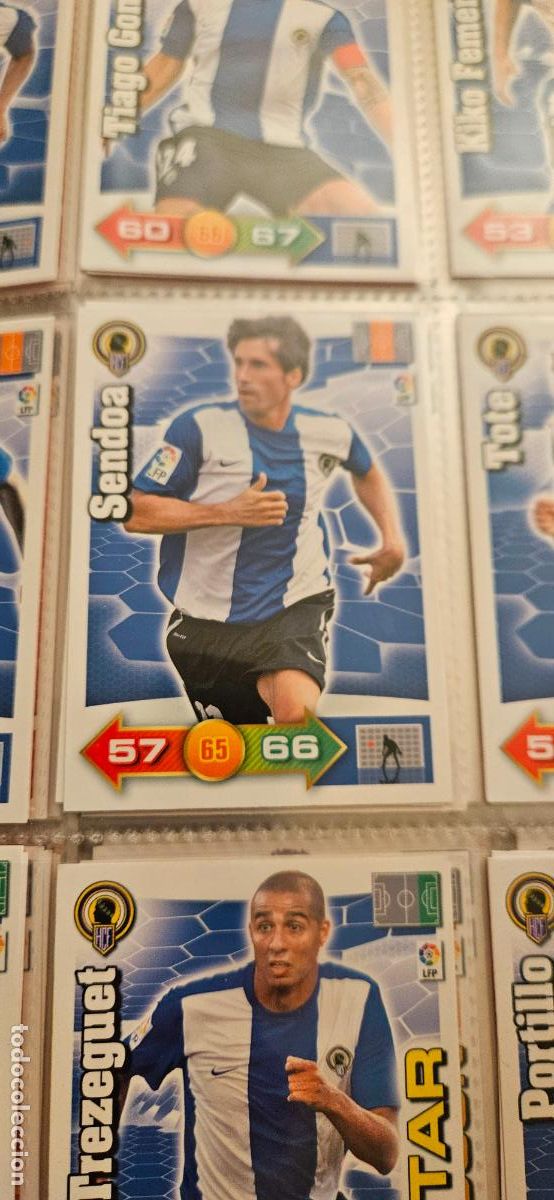 Fu&szlig;ball-Sticker: 140. Sendoa (Hercules C.F.) adrenalyn 2010 2011 10 11 trading card