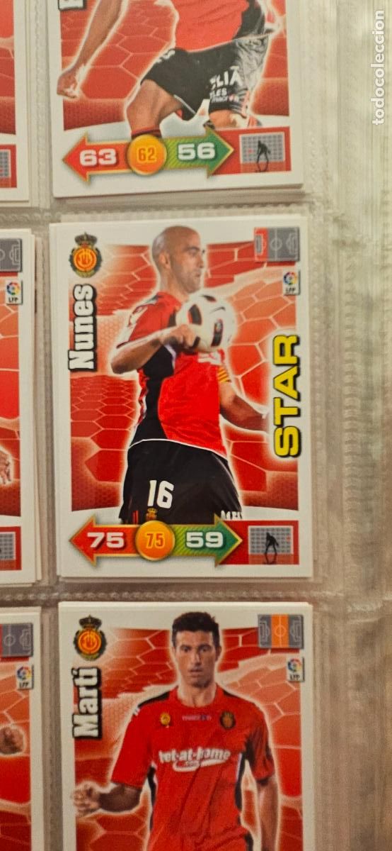 Cartes &agrave; collectionner de Football: 204. Nunes (R.C.D. Mallorca) � Jug&oacute;n adrenalyn 2010 2011 10 11 trading card