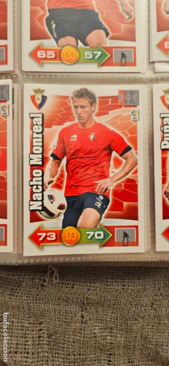 Cartes &agrave; collectionner de Football: 224. Nacho Monreal (C. At. Osasuna) adrenalyn 2010 2011 10 11 trading card