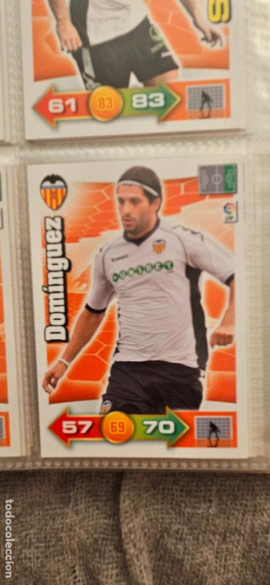 Cromos de Futebol: 324. Dominguez (Valencia C.F.) adrenalyn 2010 2011 10 11 trading card