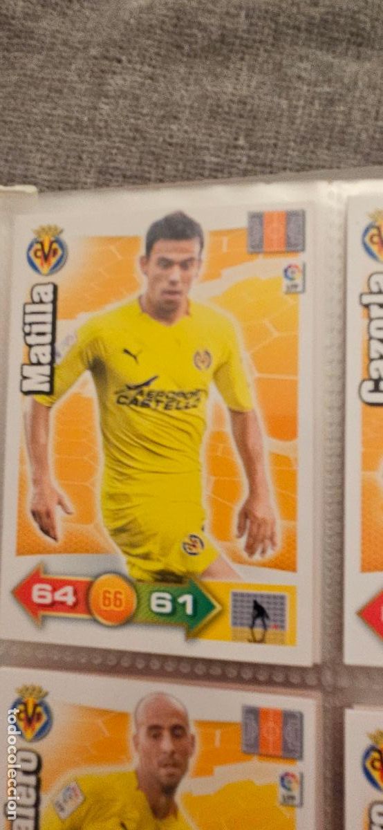 Cromos de f&uacute;tbol: 334. Matilla (Villaerreal C.F.) adrenalyn 2010 2011 10 11 trading card