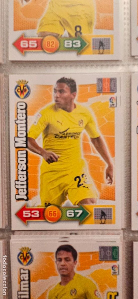 Cromos de f&uacute;tbol: 338. Jefferson Montero (Villaerreal C.F.) adrenalyn 2010 2011 10 11 trading card