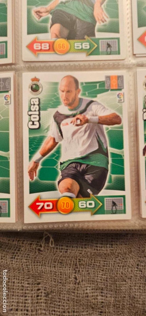 Cromos de f&uacute;tbol: 242. Colsa (R. Racing C.) adrenalyn 2010 2011 10 11 trading card