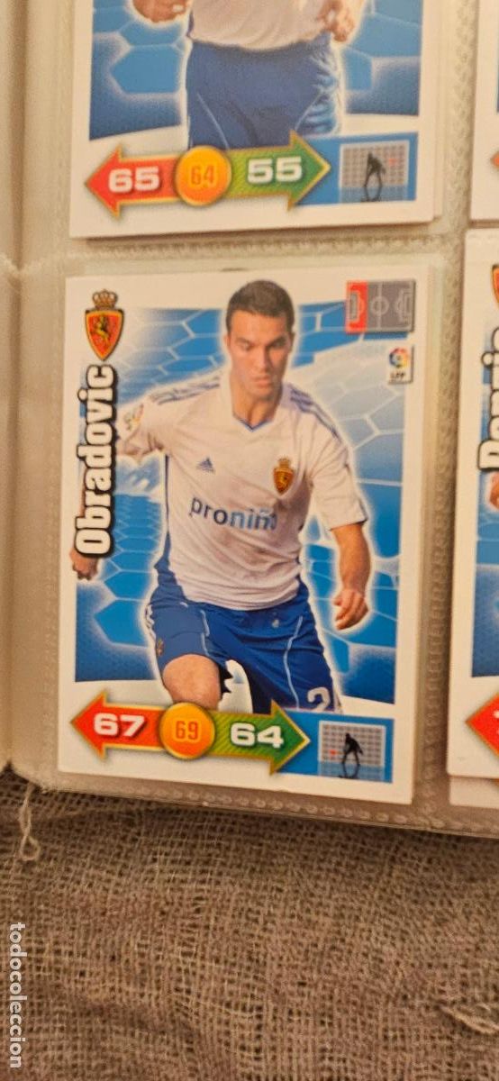 Cromos de f&uacute;tbol: 349. Obradovic (Real Zaragoza) adrenalyn 2010 2011 10 11 trading card