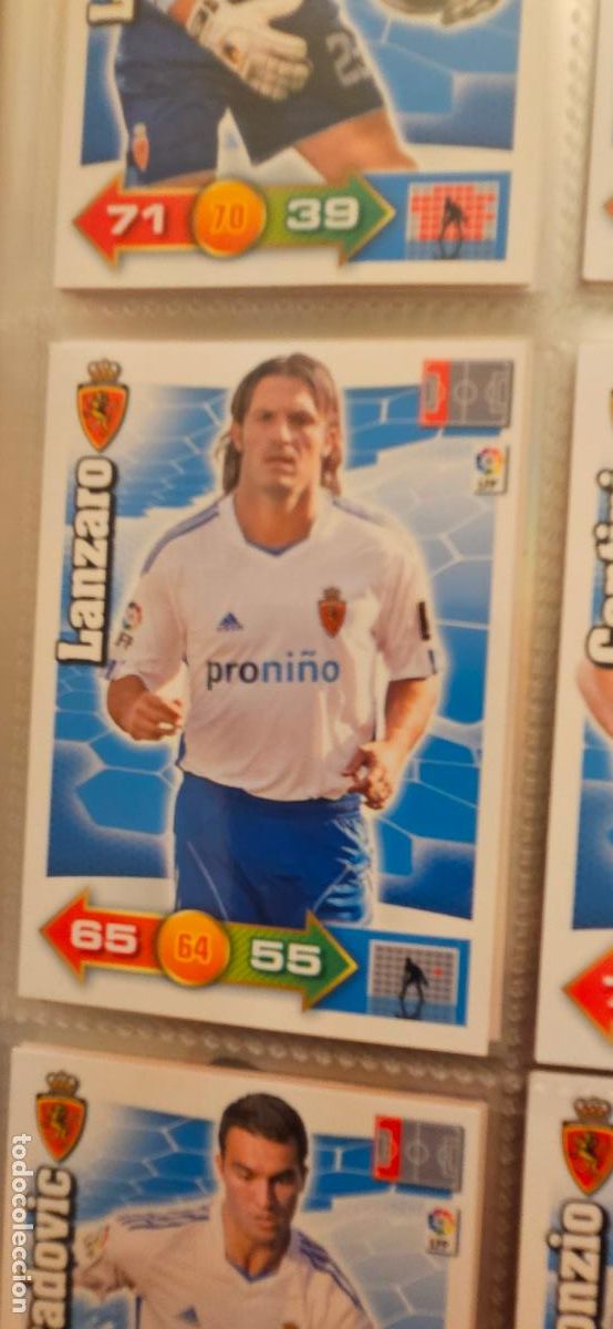 Cromos de f&uacute;tbol: 346. Lanzaro (Real Zaragoza) adrenalyn 2010 2011 10 11 trading card