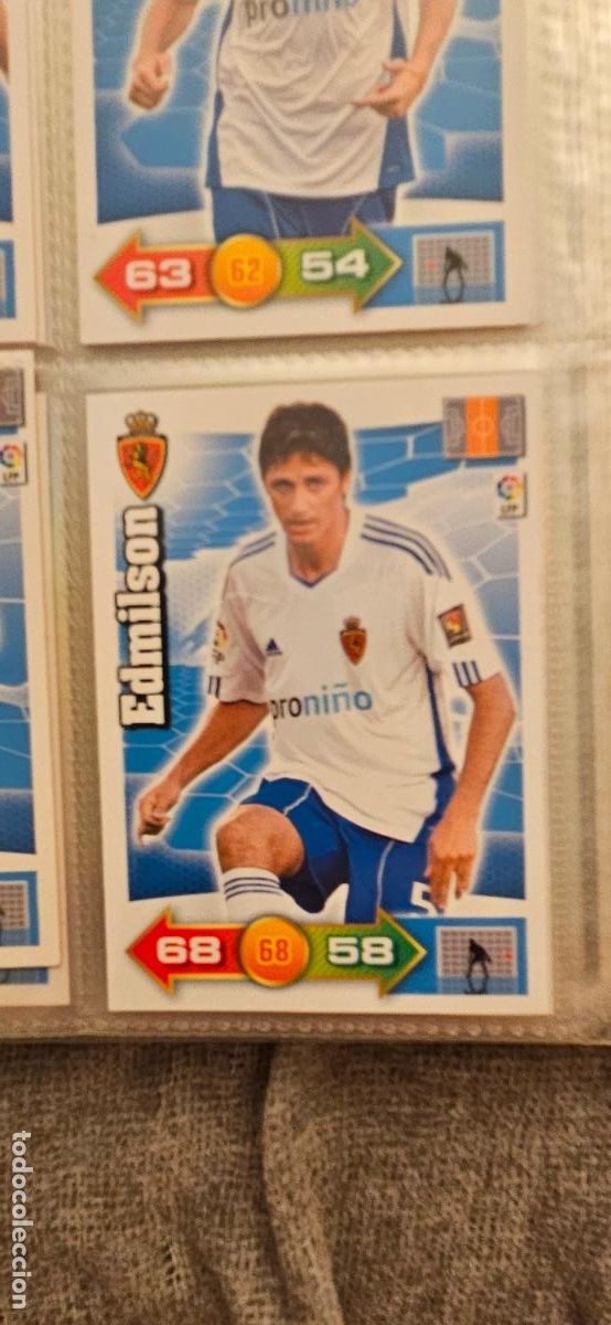 Cromos de f&uacute;tbol: 351. Edmilson (Real Zaragoza) adrenalyn 2010 2011 10 11 trading card