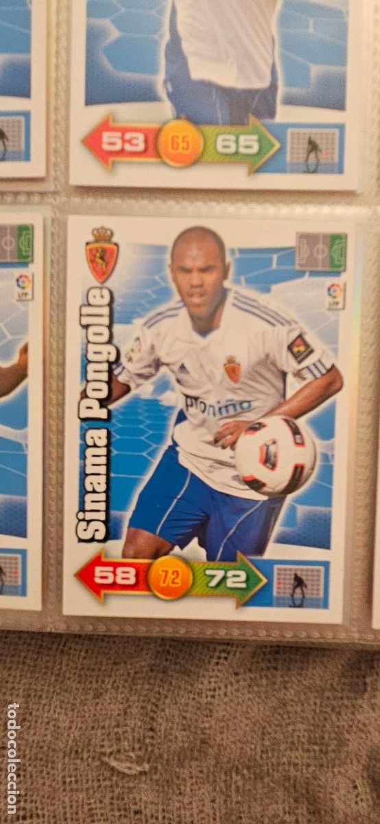 Football Stickers: 359. Sinama Pongolle (Real Zaragoza) adrenalyn 2010 2011 10 11 trading card