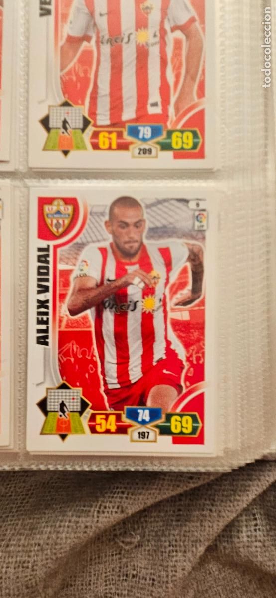 Football Stickers: 9. Aleix Vidal (U.D. Almeria) adrenalyn 2013 2014 13 14 trading card