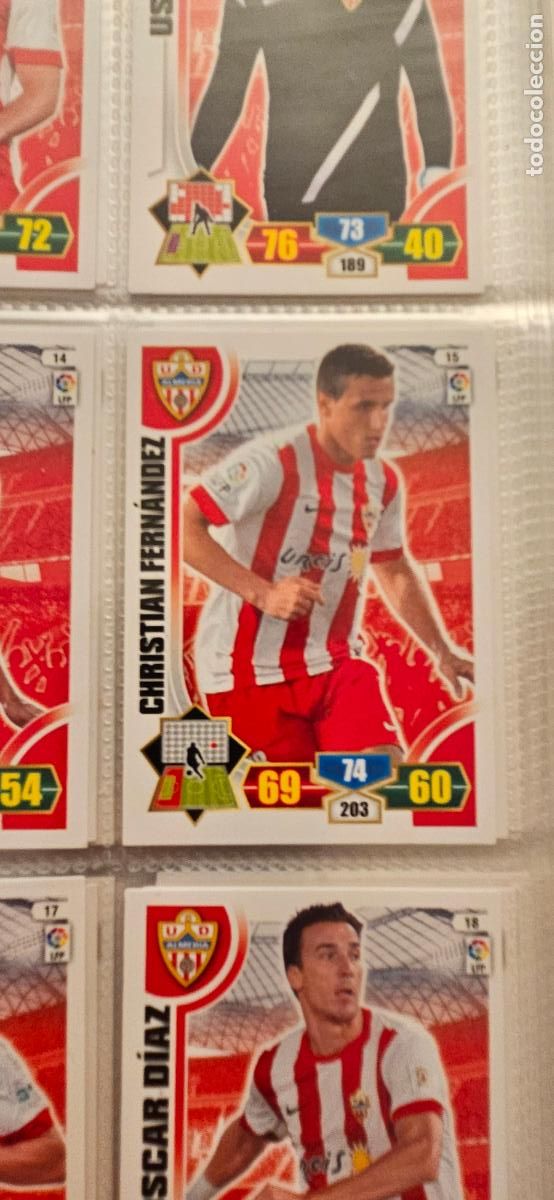 Football Stickers: 15. Christian Fernandez (U.D. Almeria) adrenalyn 2013 2014 13 14 trading card