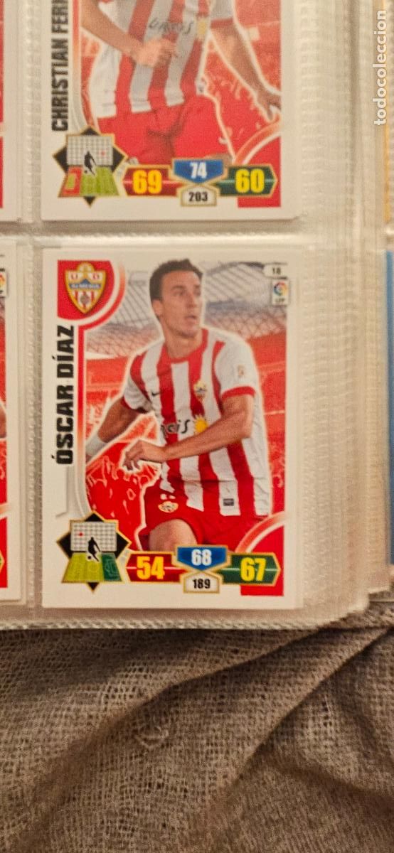 Football Stickers: 18. Oscar Diaz (U.D. Almeria) adrenalyn 2013 2014 13 14 trading card