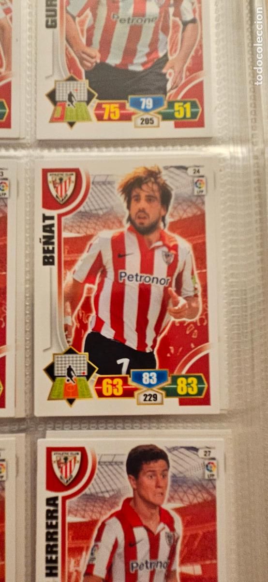 Football Stickers: 24. Benat (Athletic Club) adrenalyn 2013 2014 13 14 trading card