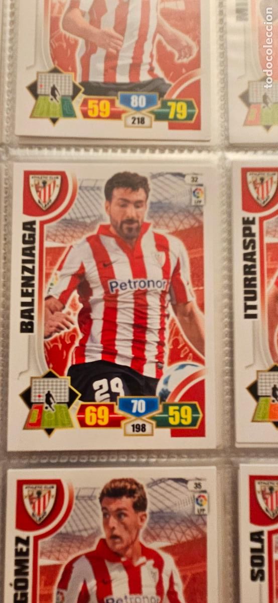 Football Stickers: 32. Balenziaga (Athletic Club) adrenalyn 2013 2014 13 14 trading card