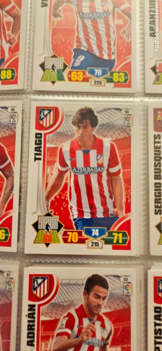 Fu&szlig;ball-Sticker: 50. Tiago (Atletico De Madrid) adrenalyn 2013 2014 13 14 trading card
