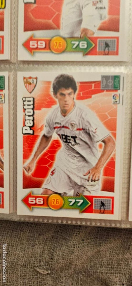Fu&szlig;ball-Sticker: 287. Perotti (Sevilla F.C.) adrenalyn 2010 2011 10 11 trading card