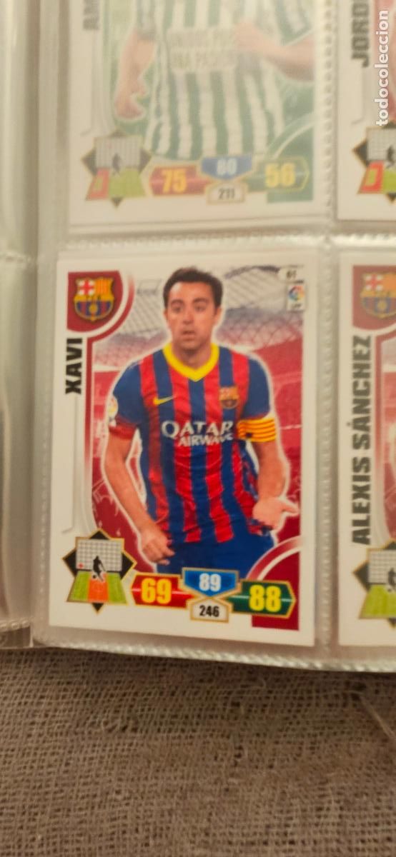 Fu&szlig;ball-Sticker: 61. Xavi (F.C. Barcelona) adrenalyn 2013 2014 13 14 trading card