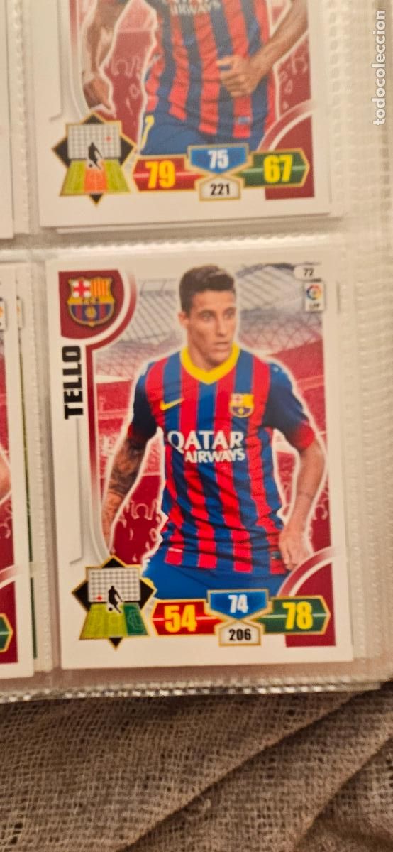 Fu&szlig;ball-Sticker: 72. Tello (F.C. Barcelona) adrenalyn 2013 2014 13 14 trading card