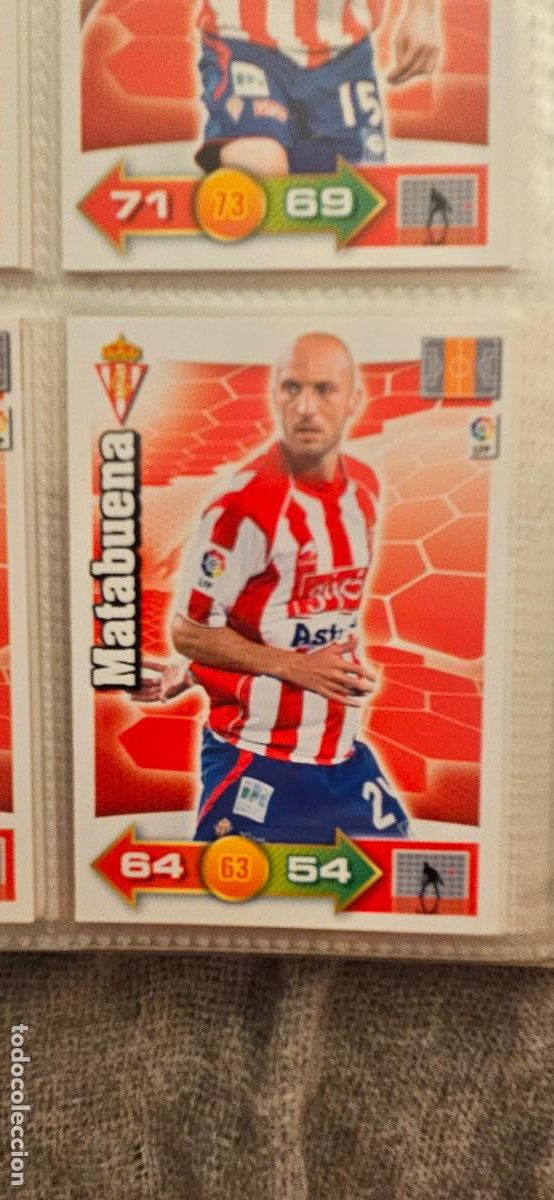 Fu&szlig;ball-Sticker: 297. Matabuena (Real Sporting) adrenalyn 2010 2011 10 11 trading card