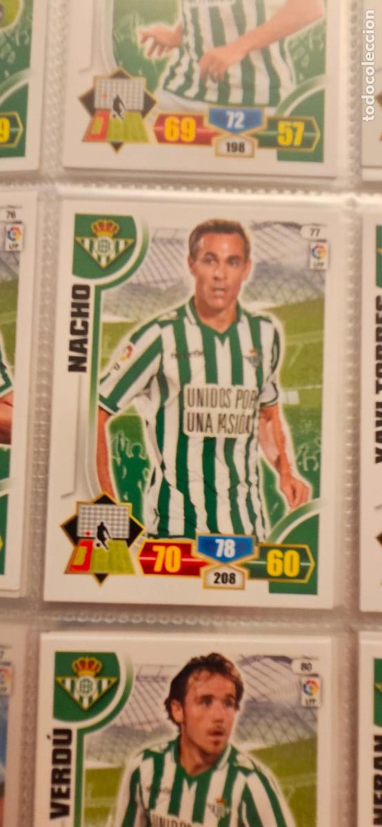 Football Stickers: 77. Nacho (Real Betis) adrenalyn 2013 2014 13 14 trading card