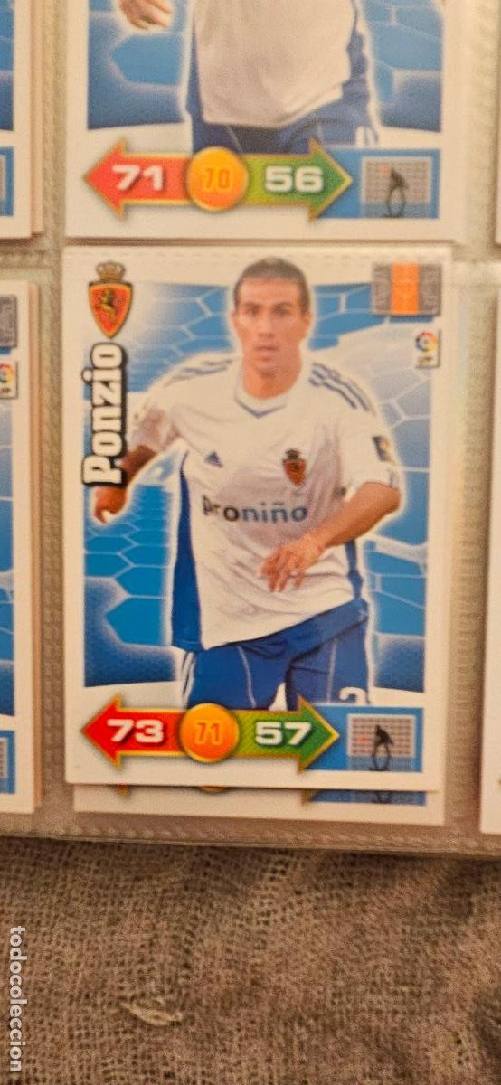 Cartes &agrave; collectionner de Football: 350. Ponzio (Real Zaragoza) adrenalyn 2010 2011 10 11 trading card