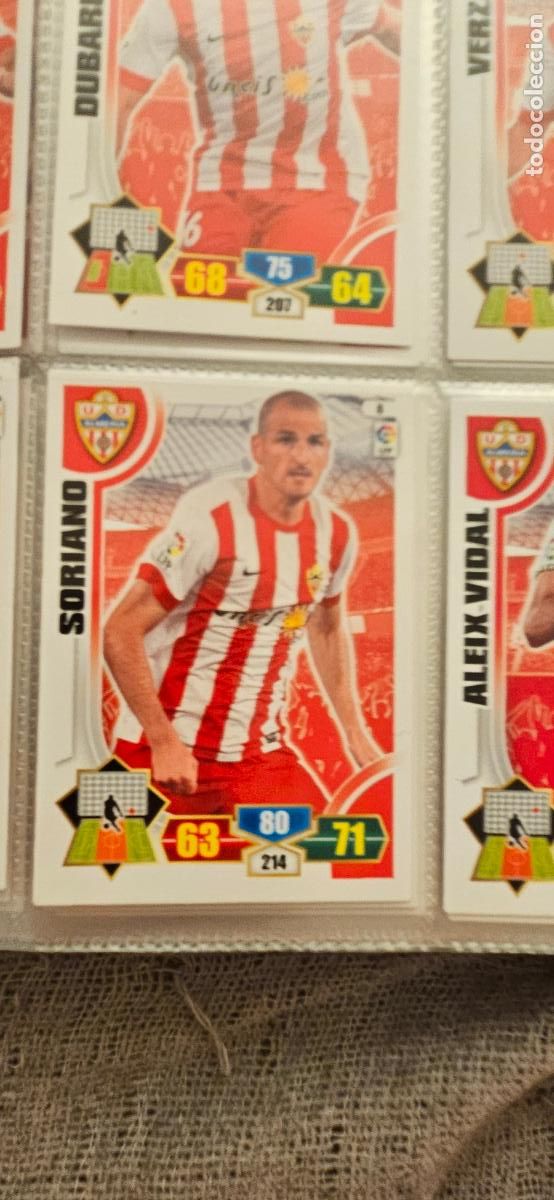 Cromos de f&uacute;tbol: 8. Soriano (U.D. Almeria) adrenalyn 2013 2014 13 14 trading card