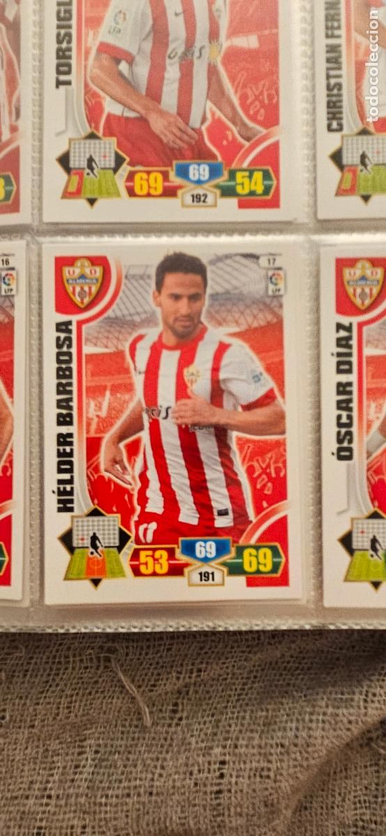 Cromos de f&uacute;tbol: 17. Helder Barbosa (U.D. Almeria) adrenalyn 2013 2014 13 14 trading card