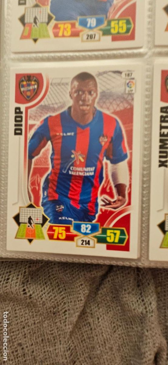Cromos de f&uacute;tbol: 187. Diop (Levante U.D.) adrenalyn 2013 2014 13 14 trading card