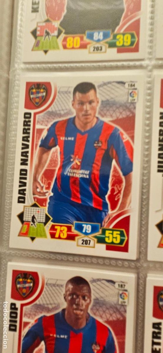 Cromos de f&uacute;tbol: 184. David Navarro (Levante U.D.) adrenalyn 2013 2014 13 14 trading card