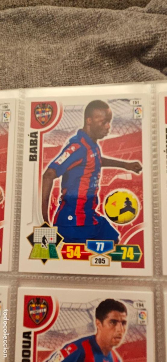 Cromos de f&uacute;tbol: 191. Baba (Levante U.D.) adrenalyn 2013 2014 13 14 trading card