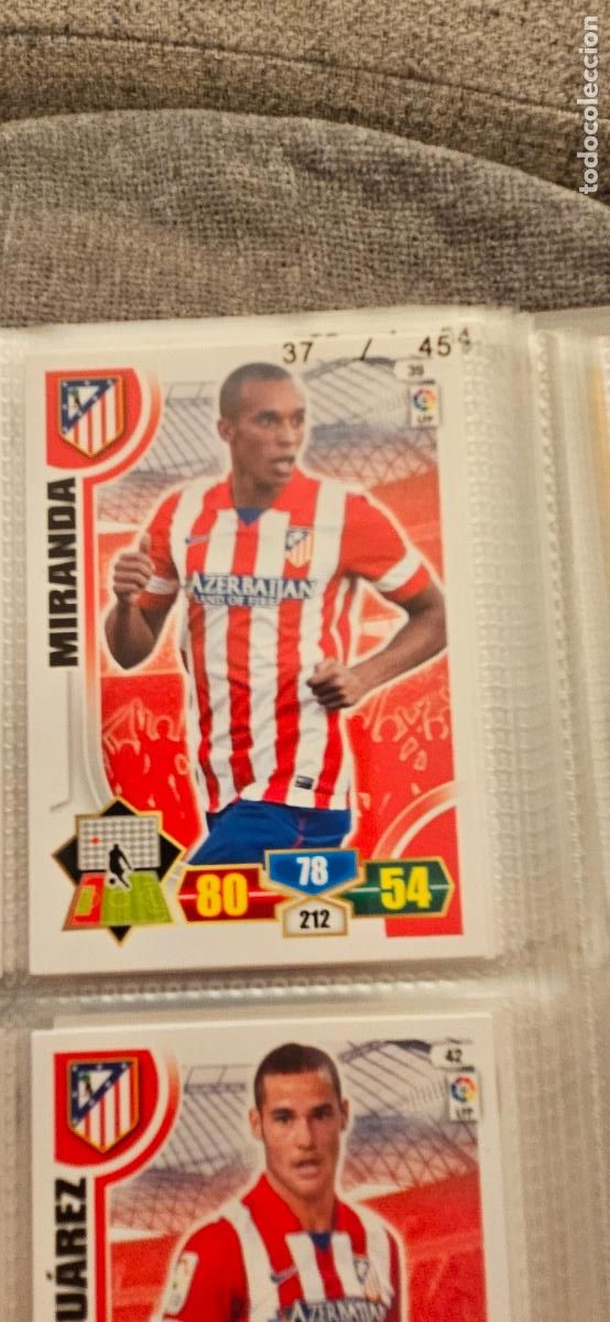Cromos de f&uacute;tbol: 39. Miranda (Atletico De Madrid) adrenalyn 2013 2014 13 14 trading card