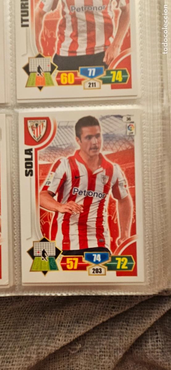 Fu&szlig;ball-Sticker: 36. Sola (Athletic Club) adrenalyn 2013 2014 13 14 trading card