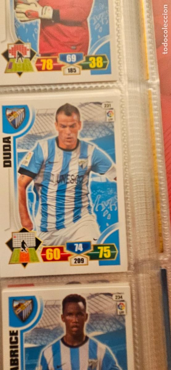 Fu&szlig;ball-Sticker: 231. Duda (Malaga C.F.) adrenalyn 2013 2014 13 14 trading card