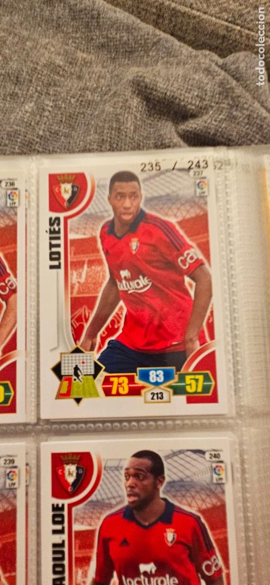 Fu&szlig;ball-Sticker: 237. Loties (C.At. Osasuna) adrenalyn 2013 2014 13 14 trading card