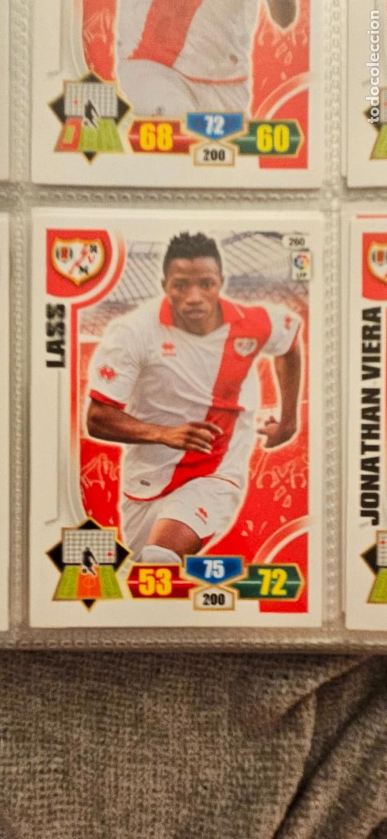 Cromos de f&uacute;tbol: 260. Lass (Rayo Vallecano) adrenalyn 2013 2014 13 14 trading card