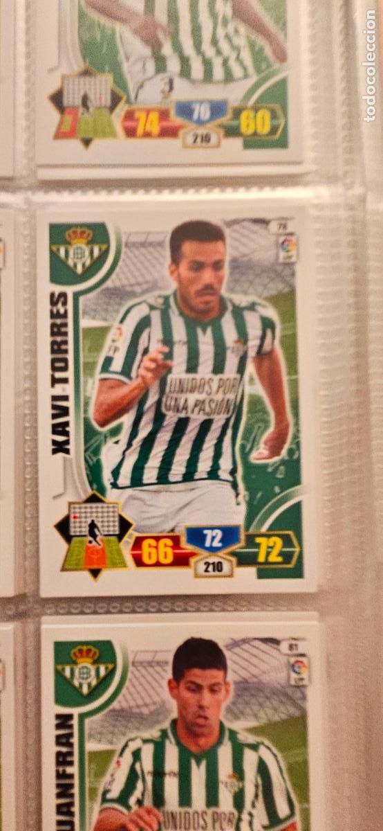 Cromos de f&uacute;tbol: 79. Nosa (Real Betis) adrenalyn 2013 2014 13 14 trading card