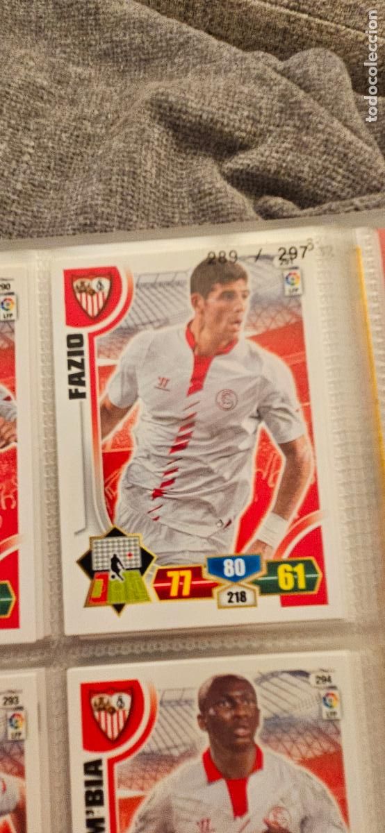 Cartes &agrave; collectionner de Football: 291. Fazio (Sevilla F.C.) adrenalyn 2013 2014 13 14 trading card