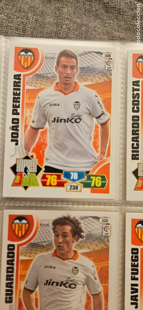Cartes &agrave; collectionner de Football: 308. Joao Pereira (Valencia C.F.) adrenalyn 2013 2014 13 14 trading card